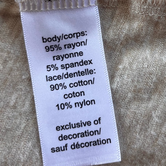 Maurices Appliqué Tan Heather Top size L - Picture 6 of 7